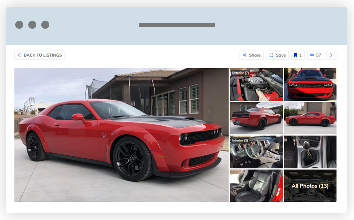 Auctioneer Software - Image Gallery for Building Cars Website
