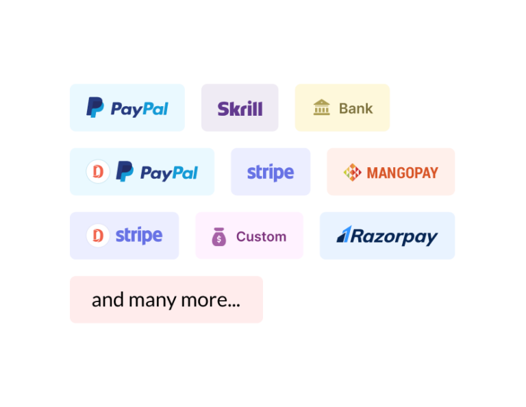 Multiple Payment Gateway Selections