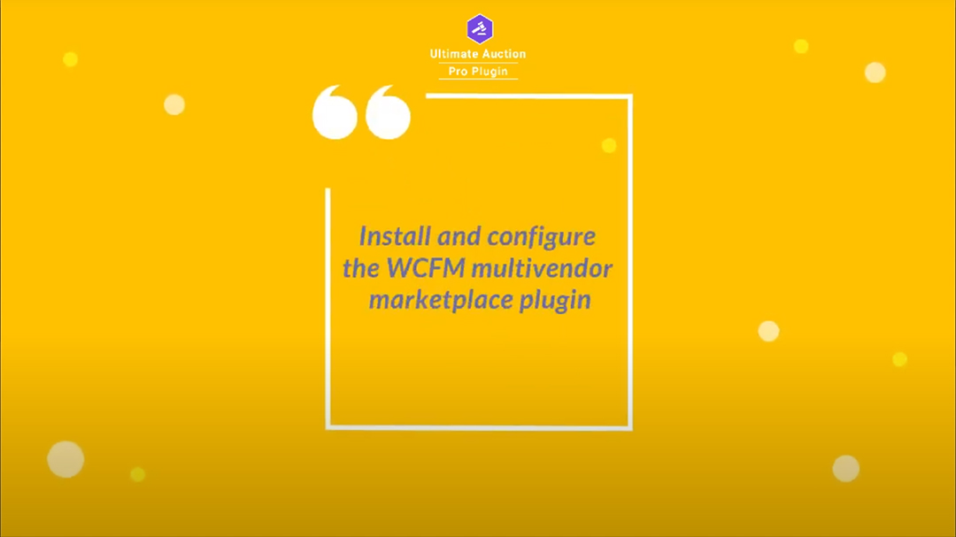 Install and configure the WCFM plugin