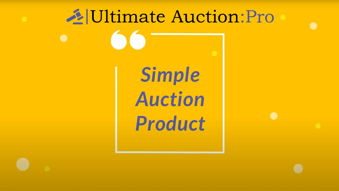 Simple Auction Product